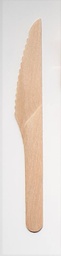 [007033-38] Wooden Knife, Size: 6.25", Material: Birch Wood, Color: Natural, Compostable, 1000/cs (Ocean Friendly Compostable Utensils)