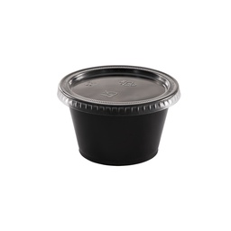 [001013-08] Lid for 1, 1.5 & 2 oz portion cup, clear, flat, Material: plastic, 2500/cs