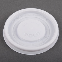 [003023-03] Hot cup flat lid for 4 oz cups, Color: White, 1000/cs