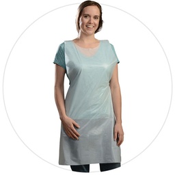 [006013-08] Aprons, Size: 28"X46", Medium-Duty; Thickness: 1 Mil, Color: White, Material: Polyethylene, 1000/cs