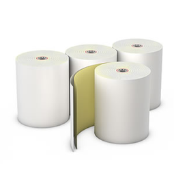[009006-08] Register roll, bond paper, 2-ply, color: white-canary, carbonless, size: 3" x 95', 50/cs