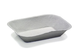 [004014-03] Food Tray / Savaday, Size: 9.12"x6.88"x1.75"; #300, Capacity: 32 oz, Material: Paper Pulp, Color: Cream, Compostable, 460/cs