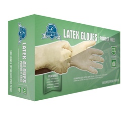 [006019-03] Latex gloves, powder free, Size: XL, Color: clear, 1000/cs