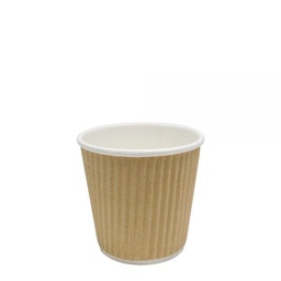 [003015-05] 4 oz ripple hot cup, Color: Kraft, 500/cs
