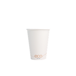 [100104] 12 oz DRINK ECO Compostable, Single Wall Hot Cup, Material: PLA Lined Paper; 320gsm+30pla, 1000/cs