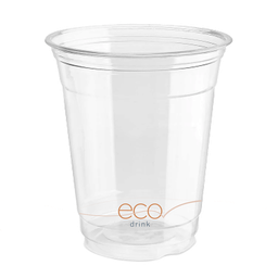 [104001] 9 oz DRINK ECO 100% Recycled Cold Cup, Material: 100% Post Consumer Recycled PET, Recyclable, 1000/cs