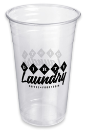 [022045-49] 24 oz custom printed "Dirty Laundry" PET cold cup, 600/cs