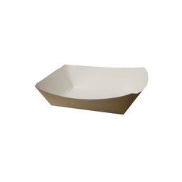 [004186-03] Food Tray, Capacity: 3 lb, Material: Clay Coated Paper, Color: Kraft, Compostable, 1000/cs