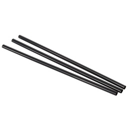 [005002-08] Jumbo straw, Length: 7.75", Color: Black, Material: Plastic, Unwrapped, 12000/cs