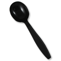 [007005-02] Soup spoon, heavy weight, Color: Black, Material: Plastic, 1000/cs