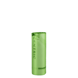 [017022-01] Can Liner, 23"x29", 0.6 mil Thickness, Color: Green, 13 Gallon Capacity, Coreless Rolls, Compostable, 200/cs