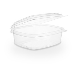 [004072-30] 12 oz PLA Hinged Lid Deli Container, Color: Clear, Compostable, 300/cs