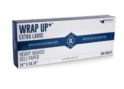 [012043-03] Dry Wax Interfolded Deli Sheets, Heavy-Weight, Size: 15" X 10.75", Color: White, Compostable, 6000/cs