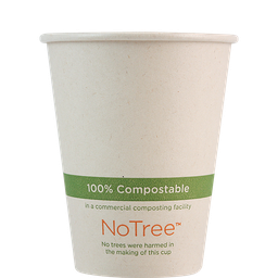 [003050-01] *SPECIAL ORDER ITEM* 8 oz NoTree Paper Hot or Cold Cup, Compostable, 1000/cs *ESTIMATED DELIVERY 4 TO 6 WEEKS* (NOT RETURNABLE)