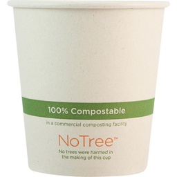 [003054-01] 10 oz NoTree Paper Hot or Cold Cup, Compostable, 1000/cs