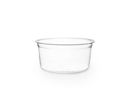 [004128-30] 12 oz Round Deli Container, Color: Clear, Material: PLA, Compostable, 500/cs